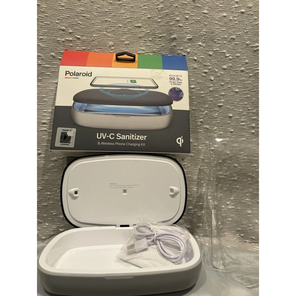 Polaroid ImUV-C Sanitizer & Wireless Phone Charging‎ Kit New Open Box